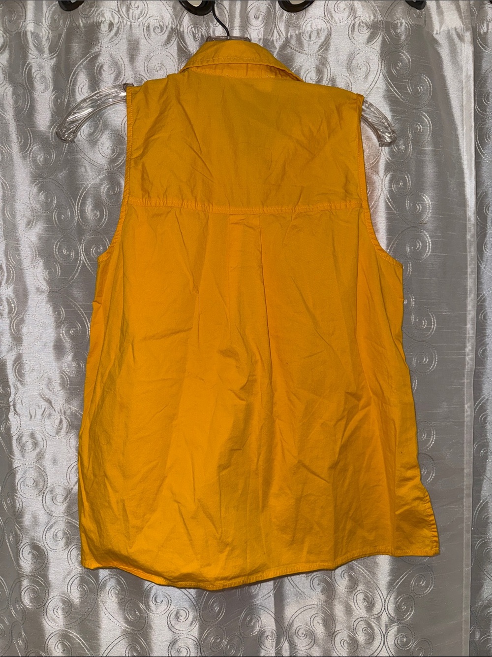 Michael Kors Yellow Zip-Front Top Women’s Size Small 🔥 G10 - Picture 4 of 4